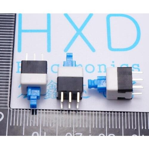 150pcs Toggle Switches 8 * 8 self-locking switch button key switch 8 * 8MM double locking switch 6 foot