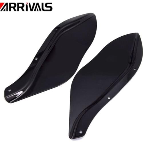 Black Clear Motorcycle Side Wings Side Batwing Fairing Wind Deflector Air Deflectors Windshields For Harley Electra Street Glide