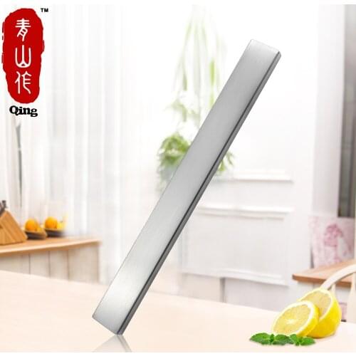QING Knife Holder Wall Storage Kitchen Chef Cooking Tool 50Cm Stainless Steel Super Suction Magnetic Knife Holder