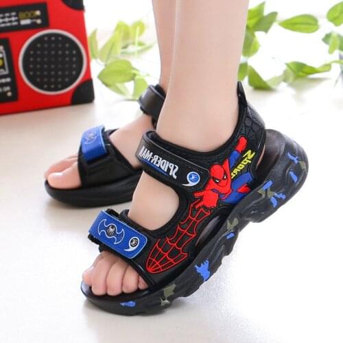 Childrens 2021 spider man sports sandals summer new fashion Non-slip beach sandals for boys and girls Womens sandals B258