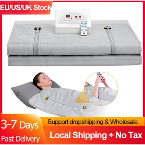 Fat Burning Sauna Blanket Slimming For Weight Loss Spa Detox Infrared Remote Control Heating Blanket For Home Body Shaper EU/US