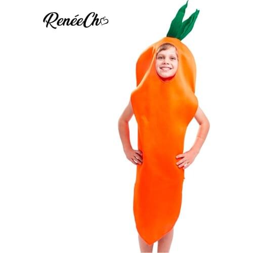Halloween Costume For Boys Child Carrot Costume Carnival Costume Kids Cute Vegetable Cosplay Christmas Costume For Girls