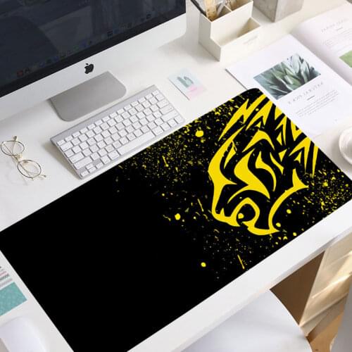 Red Leopard-Excovip Extra Long Large XL Gaming Desk Mat Smooth Surface Non-Slip Rubber Mouse Pad Mat with Designs Gamer mousepad