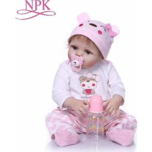 56cm Reborn Doll Realistic Full Silicone Vinyl Newborn Baby Toy Girl Princess Clothes Pacifier Lifelike Handmade Birthday Gift