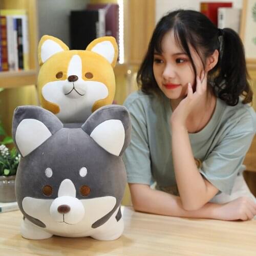 25/35/45cm Cute Shiba Inu Dog Plush Toy Stuffed Soft Animal Cartoon Pillow Lovely Christmas Gift for Kids Valentine Present