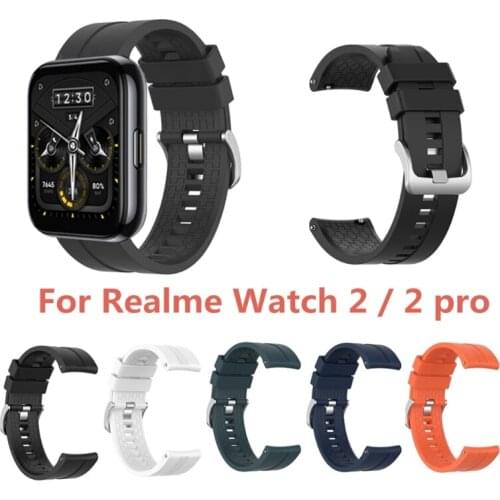 Soft Silicone Strap For -Realme Watch 2 / 2 Pro Smart Watch Band Sport Bracelet Women Men Wristband For -Realme Watch S / Pro