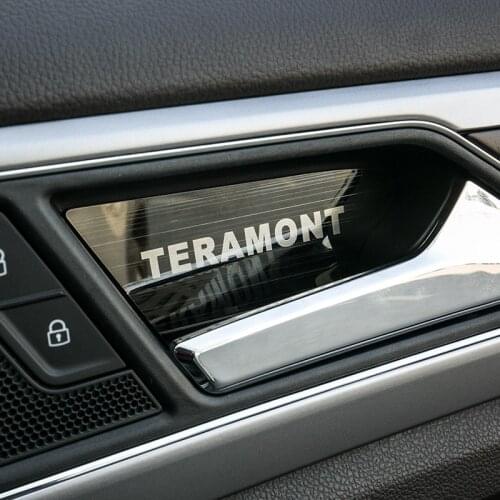 For Volkswagen Teramont 2017 2018 2019 2020 Car Door Bowl Decorated Patch Interior Handle Protector Cover Sticker Accessories