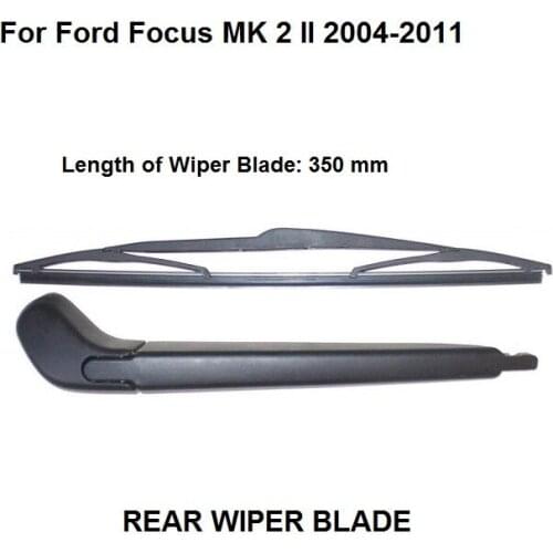New Car Accessories 350mm For Ford Focus MK II 2004-2011 Hatchback Rear Wiper Arm & Blade Set