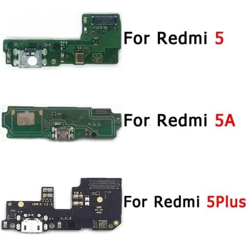 Original Charge Board For Xiaomi Redmi 5 Plus 5A 5Plus Charging Port Plate Socket Usb Connector Flex Cable Repair Spare Parts