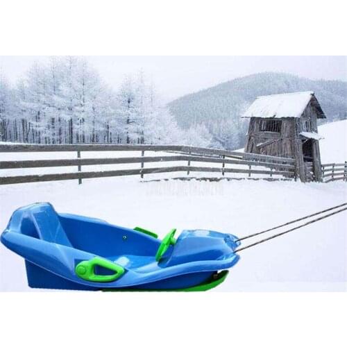 Adult Children Outdoor Sport Steering Wheel Plastic Skiing Board Sled Sand Grass Ski Pad For Ice or Snow Skiing Snowboard 0066
