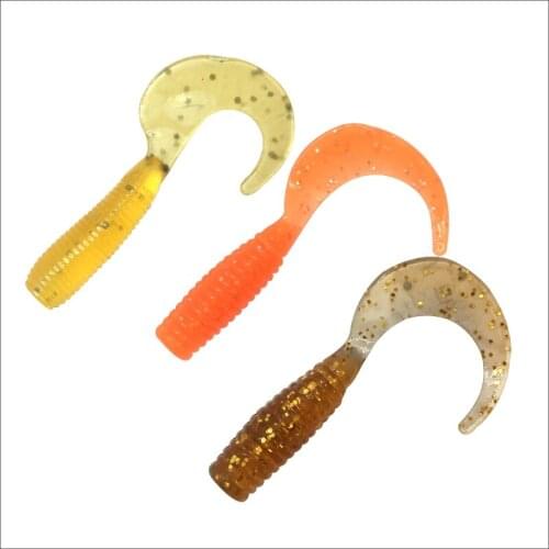 ORJD 20pcs/lot Fishing Lures 0.7g/38mm 1g/45mm Wobblers Sea Fishing Soft Lures Silicone Bait Swimbait Wobblers Artificial Tackle