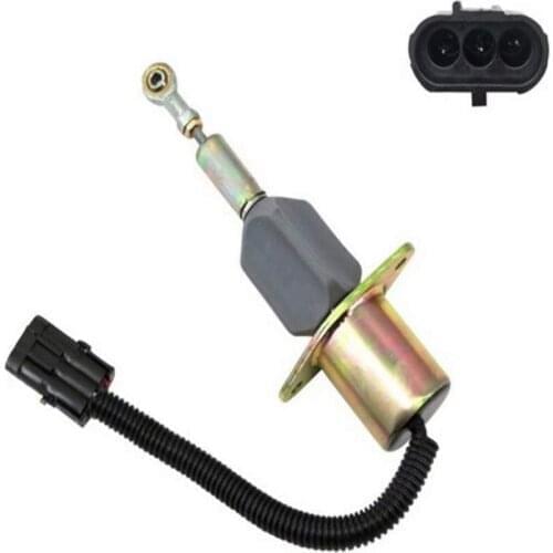Diesel Engine Stop Solenoid SA-4293-24, 3928161 Diesel Fuel Shut Off Solenoid for 6CTA 8.3L R290 24v