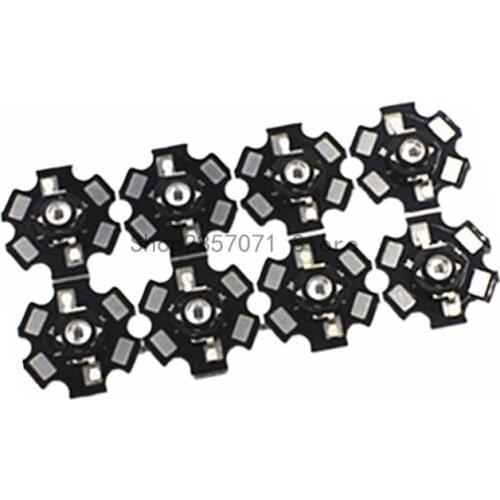 10PCS 3W High Power UV ultraviolet 365nm 380nm 395nm black LED Lamp Light