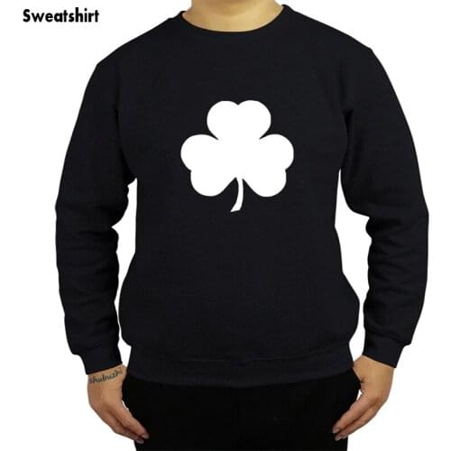 Shamrock Irish Ireland St Patricks Day Lucky Charm Eire Pot Gold Mens hoodie Round Neck autumn winter Cotton sweatshirt sbz8210