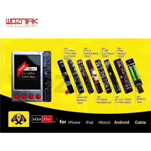 W28 Universal Battery LCD Screen Cable Tester BOX For iPhone 11Pro Android iWatch ipad Data Line Headphone Charging Cable Test