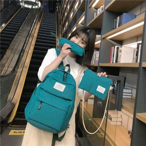 Vintage Girl Shoulder Bags Schoolbag Women Waterproof Nylon Backpack Female Large Capacity Travel Bag Korean