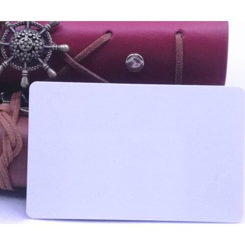 High quality Blank white Plastic business card in 30mil CR80 size for ID card Printer