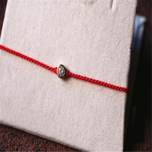 Crystal Redline Charm Bracelets Women Red Thread Line Rope Trendy Bracelet Bangles femme boho Jewelry pulseras 016B