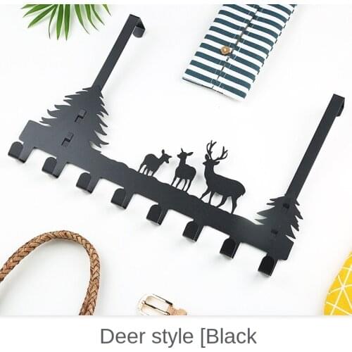 Zq Clothes Rack Punch-Free Door Mounted Clothes Hanger Hook Storage Rack Strong Adhesive Coat Hook