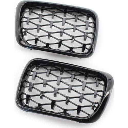 1 Pair Car Middle Grille Racing Grills Car Parts for BMW 3 Series E36 1997-1999 Racing Grills Car Front Grille Accessories