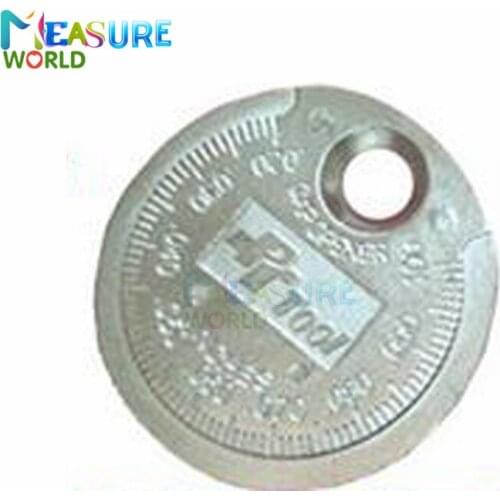 1pcs 0.02-0.1'' Coin Type Spark Plug Gap Gauge Tool 0.6-2.4mm Spark Plug Measurement Tool