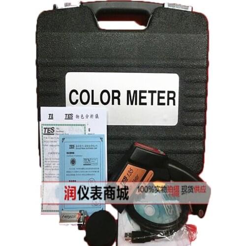 1pcs TES-135A Color Meter,Color analyzer,Portable color difference meter illuminance meter( LCD Display )