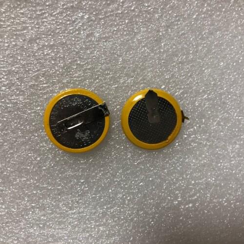 10PCS LIR2032 rechargeable battery with soldering feet 3.6V CR2032