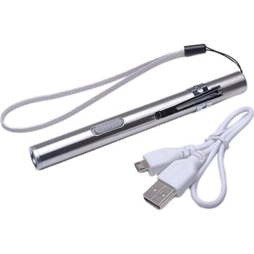 3 in 1 LED Flashlight Pocket UV Light/Red Laser/Moon Instruction Light AA Battery Cash Check Emergency Lamp Torch Penlight