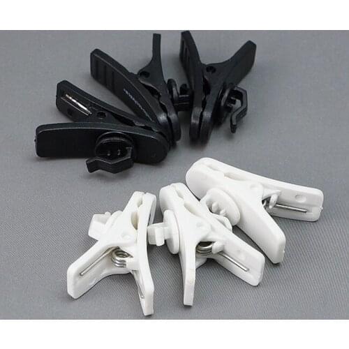 5pcs cable Collar Clip headphone Rotating Clamps for headphones headset clamp earphone accessories MP3 Mp4 Black white