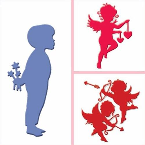 Cupid Courtier Metal Cutting Dies Stencils For DIY Scrapbooking Album Photo Paper Cards Making Crafts Embossing Decorative Fun