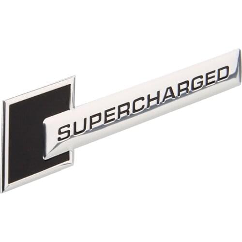 Car Sticker Emblem Badge Supercharged Decal For Renault Megane Jeep Cherokee Highlander VW Ford Audi Car Styling Auto Decoration
