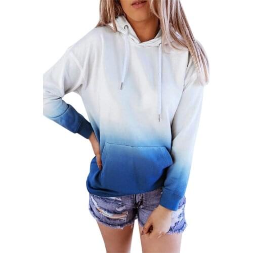 Hoodies Women Aesthetic Sweatshirt Women Plus Size Tie Dye Hoodie Printed Gradient Pullover Long Sleeve Sweatshirt Top толстовка