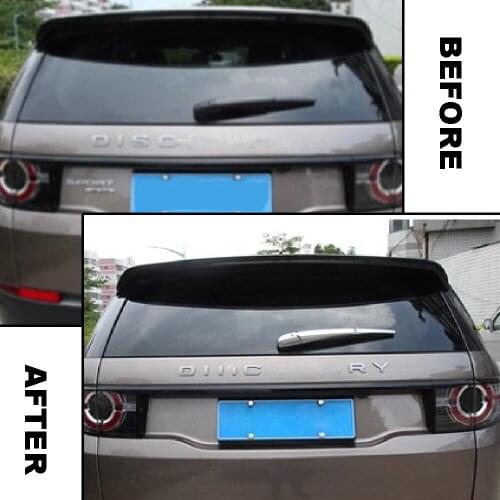 JEAZEA ABS Silver Rear Window Wiper Tail Windscreen Frame Cover Trim Fit For Land Rover Discovery Sport 2015 2016 2017 2018 2019