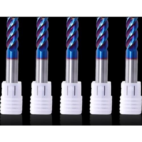 Endmill Cutting HRC65 4Flute 1mm 12mm 1.5mm 2mm 3mm 4mm 5mm 6mm 8mm Alloy Carbide Milling Tungsten Steel Milling Cutter End Mill