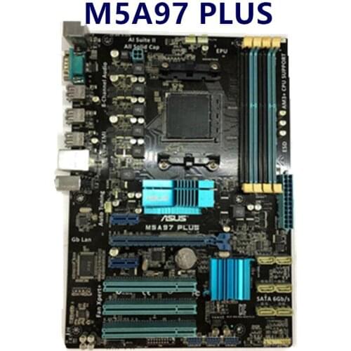 For used Asus M5A97 PLUS Original Used Desktop Motherboard 970 Socket AM3 DDR3 SATA3 USB2