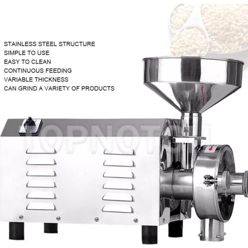 Grain Flour Mill Bean Grinder Spices Herbal Cereals Coffee Dry Food Grinders Crusher 1500w Kitchen Grinding Machine