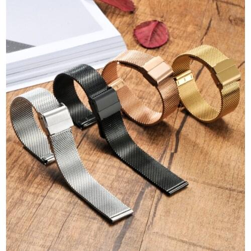 Milanese Watch Strap Loop Wrist Band For Samsung Gear S3 S2 Classic/Frontier Perfect Handicraft Stainless Steel 18mm 20mm Silver