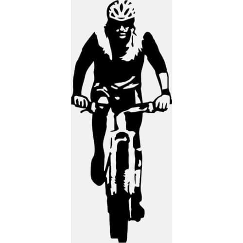 Dawasaru Fashion Trail Run Bike Car Sticker Waterproof Sunscreen Decal Laptop Suitcase Auto Decoration Accessories PVC,15cm*6cm