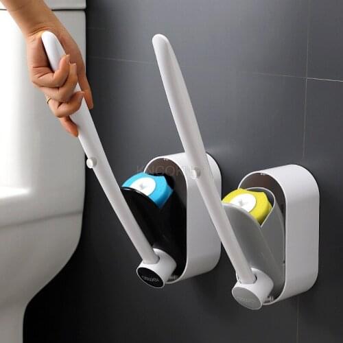 Disposable Bathroom Toilet Brush Set Holder Household Toilet Brush Cleaning Without Dead Angle Cleaner Tool Bathroom Accessories