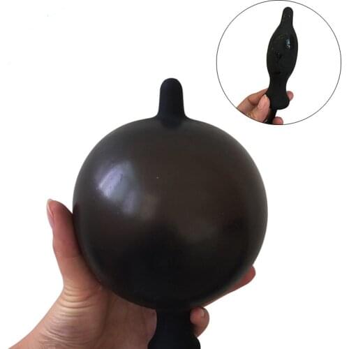 Inflatable Silicone Anal Plug Anal Dilator Expandable Inflatable Butt Plugs Anal Dildo Sex Toys For Women Men Gay