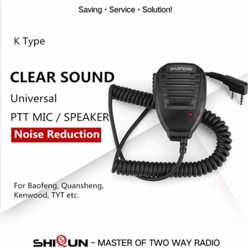 Original Baofeng UV-5R Microphone Speaker MIC for UV-82 GT-3 UV-6R BF-888S BF-UVB3 Plus BF-V9 UV-B6 Walkie Talkie Microphone