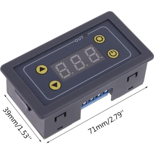 5-24VDC 110V-220VAC LED Display Digital Time Delay Relay Module Timing Delay Cycle Timer Relay Control Switch Time Relay Module
