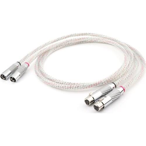 YTER Valhalla OIDN Series XLR Balanced Interconnect Cable With Carbon Fiber XLR Plug Male to Female Audio Balanced Cord Cable