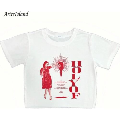 Feminine clothes Retro Street Womens clothing 2021 Graphic printing women short sleeve t-shirts Harajuku Top female Casual y2k