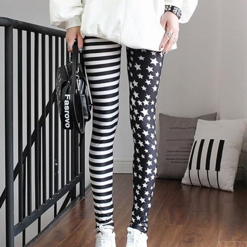 Women Leggings Casual Highly Elastic Printed Leg Warmer Slim Fit Most Sizes Leggings Pants Autumn Spring Thin Trousers Fashion