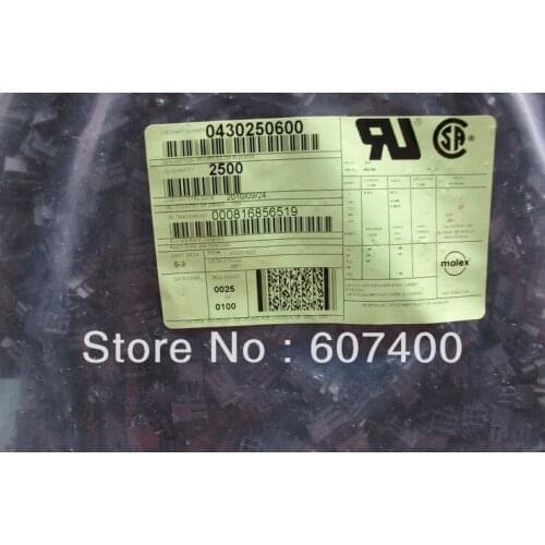 0430250600 CONN RECEPT 6POS 3MM VERT DUAL 43025-0600 Connectors terminals housings 100% new and original parts