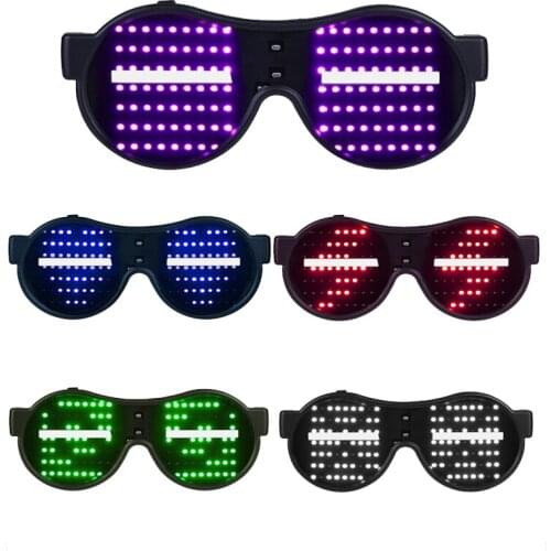 1pc new shiny toy display dynamic pattern glows in dark toys Glasses holiday party halloween christmas