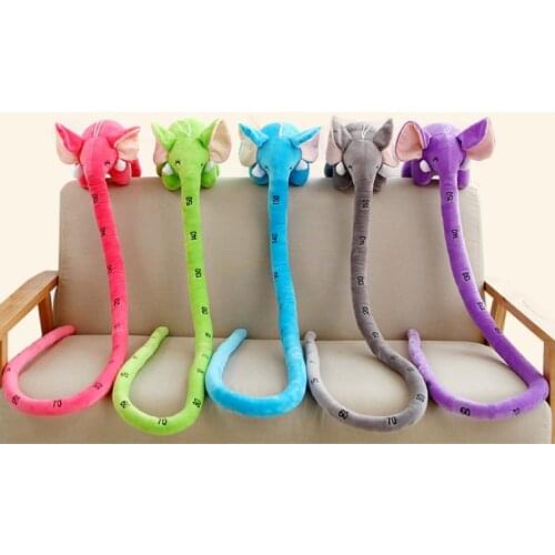 100/150 cm Long Nose Elephant Random Color Animal Dolls Plush Toys Soft PP Cotton Funny Birthyday Gift for Children Cushion Toy