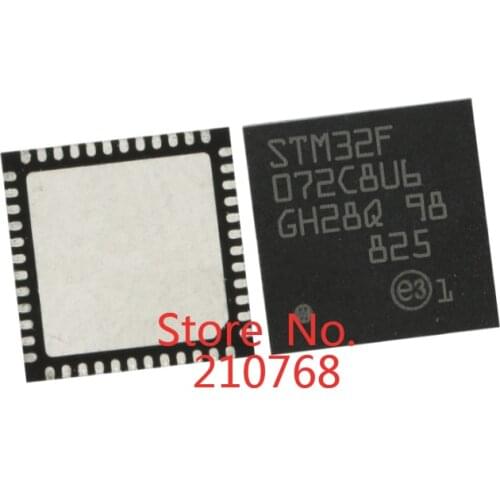 100% New original 10pcs/lot STM32F072C8U6 STM32F 072C8U6 UFQFN48
