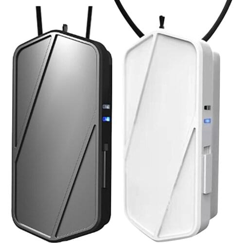 2 Pcs Personal Wearable Portable Car Oxygen Bar 650MAH Battery Negative Ion Hanging Neck Air Purifier